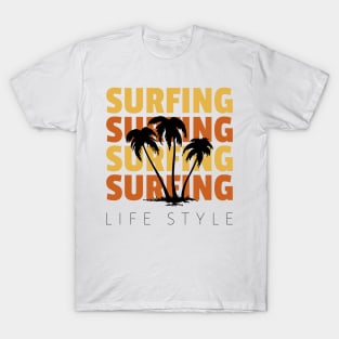 Surfing By Lamaj T-Shirt